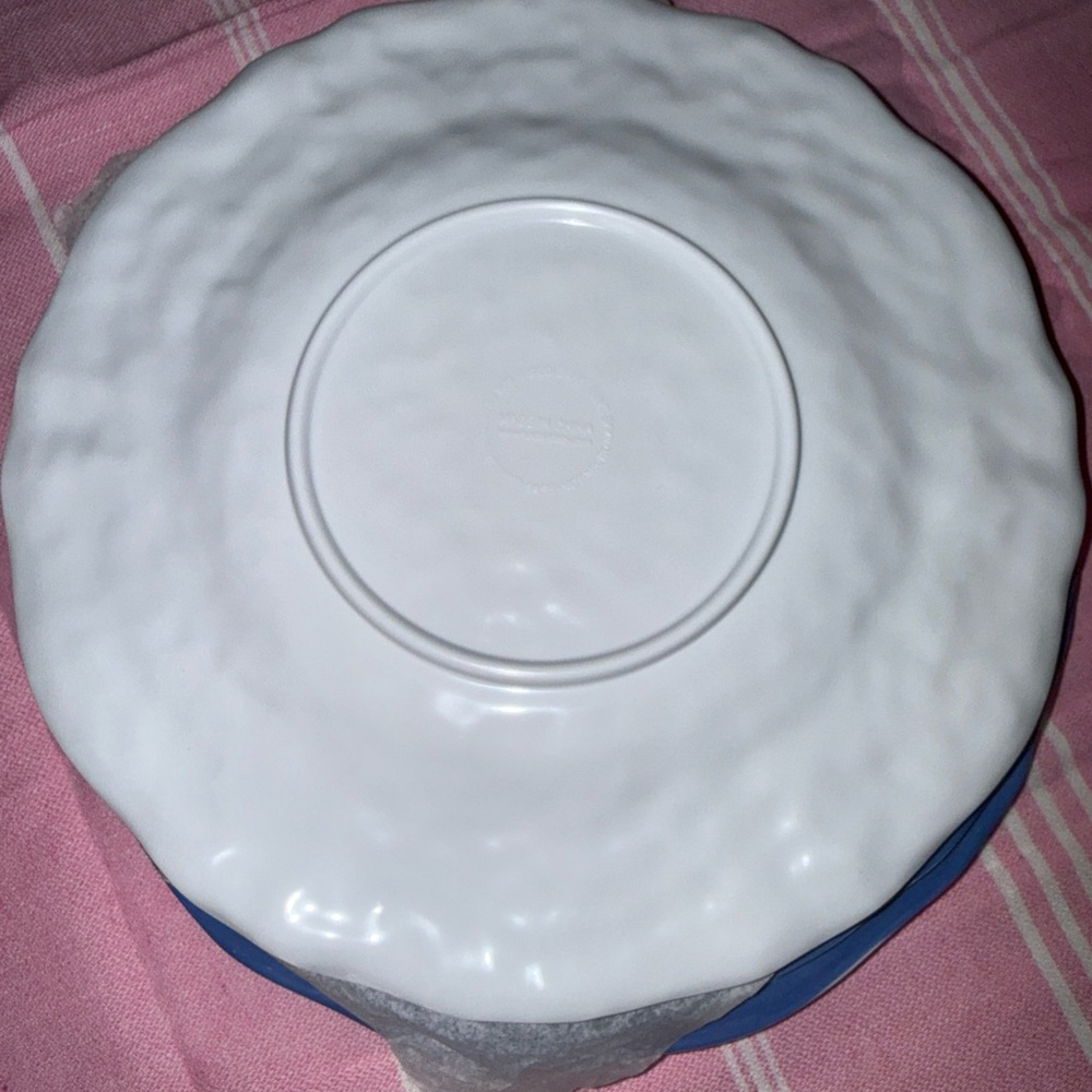 Set of 4 Spring Plates Easter Rabbit Bunny Melamine Cottage Country - Picture 3 of 3